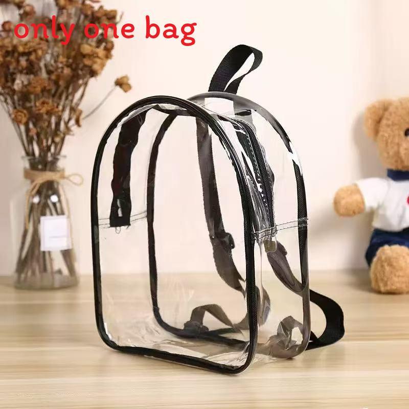 Childrens Day Pvc Backpack With Soft Cushion Straps And Storage For School And Outings S чёрный