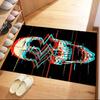 Dark Gothic Skull Art Floor Mats for Living Room, Bedroom and Room Decoration Are Suitable for Gifts.