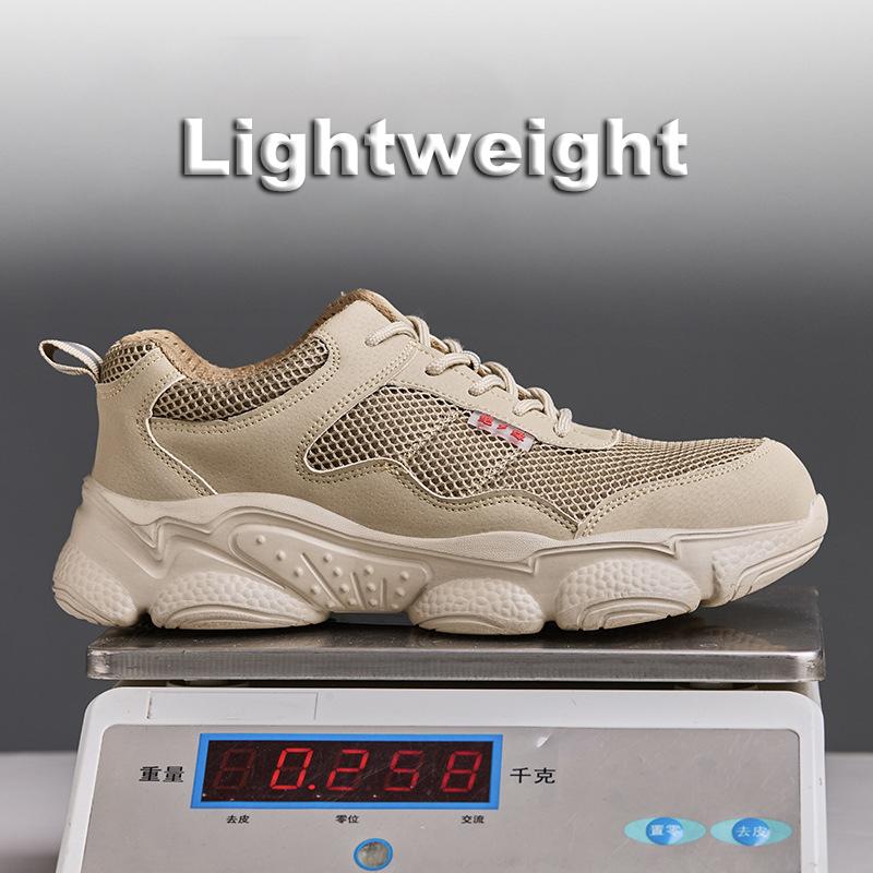 Oulylan Anti Puncture Protection Boots Outdoor Lightweight Labor Footwear For Working Men Wear-Resistant Breathable Safety Shoes