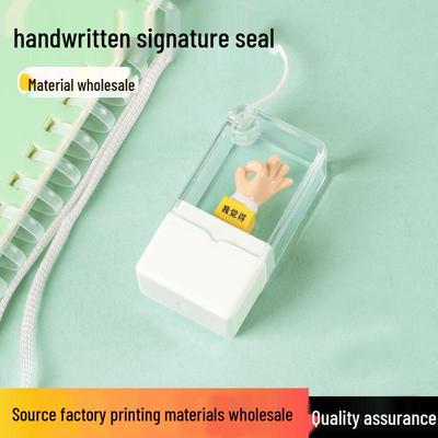 Individuell gravierter lichtempfindlicher Stempel für handschriftliche Unterschrift