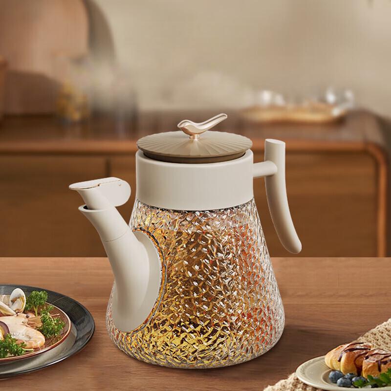 

Zhischi Стеклянный дозатор масла со встроенной кистью