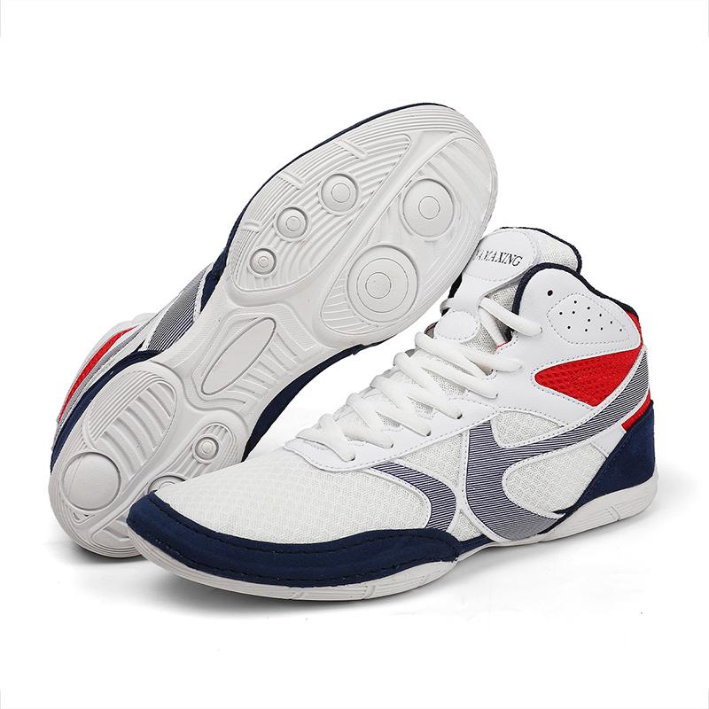 2025 Hot Selling Professional Rebound Wrestling Shoes Competitive Comfortable Boxing Shoes Foot Protecting Outdoor Sports Shoes