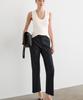 Masimodutti Straight Fit Linen Blend Pants