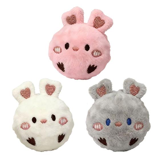 Plush Rabbit Dog Chew Toy Bite Resistant Cartoon Bunny Dog Teething Toy with Squeaker Boredom Stress Relief Toy Pet