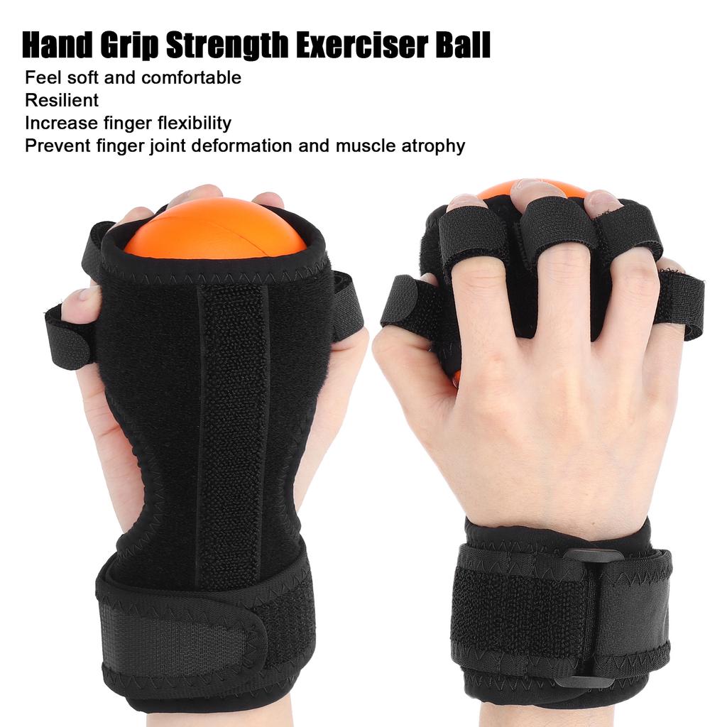 Hand Grip Strength Exerciser Ball Improve Flexibility Finger Trainer Squeezer Exercise Balls