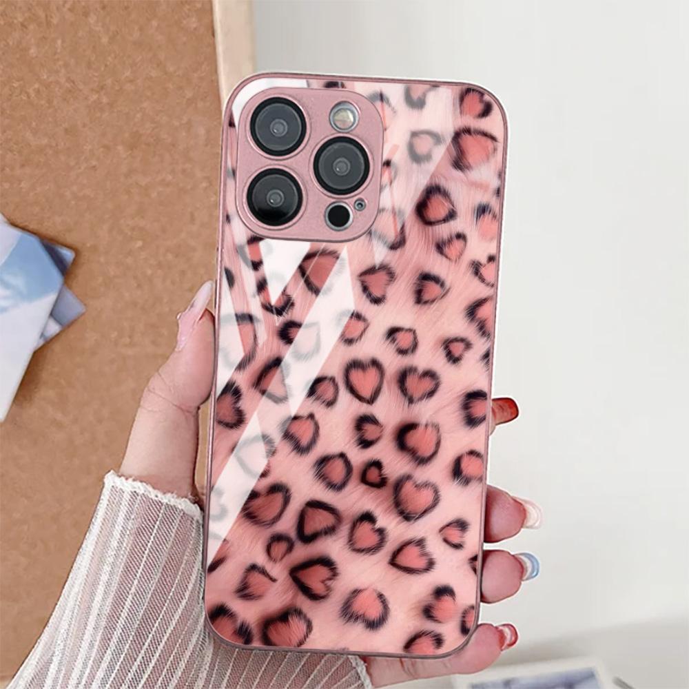 Leopardenmuster Handyhülle Für Samsung A56 5g A17 A55 A16 Hülle S24 S23 S25 Ultra A26 A54 A36 A53 A25 A15 A24 Gehärtetes Glas Cover