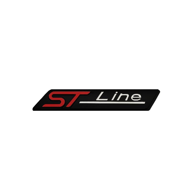 cjbkmg1 Metal 3D Car Sticker ST Line Emblem Badge Decals for Ford FIESTA FOCUS MONDEO Focus X Vignale ST Line Escape EcoBoost Explorer