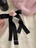 Korean Ballet Style Ribbon Bow Hair Clip with Tassels - Large Double Layer Duckbill Clip Headwear for Girls.