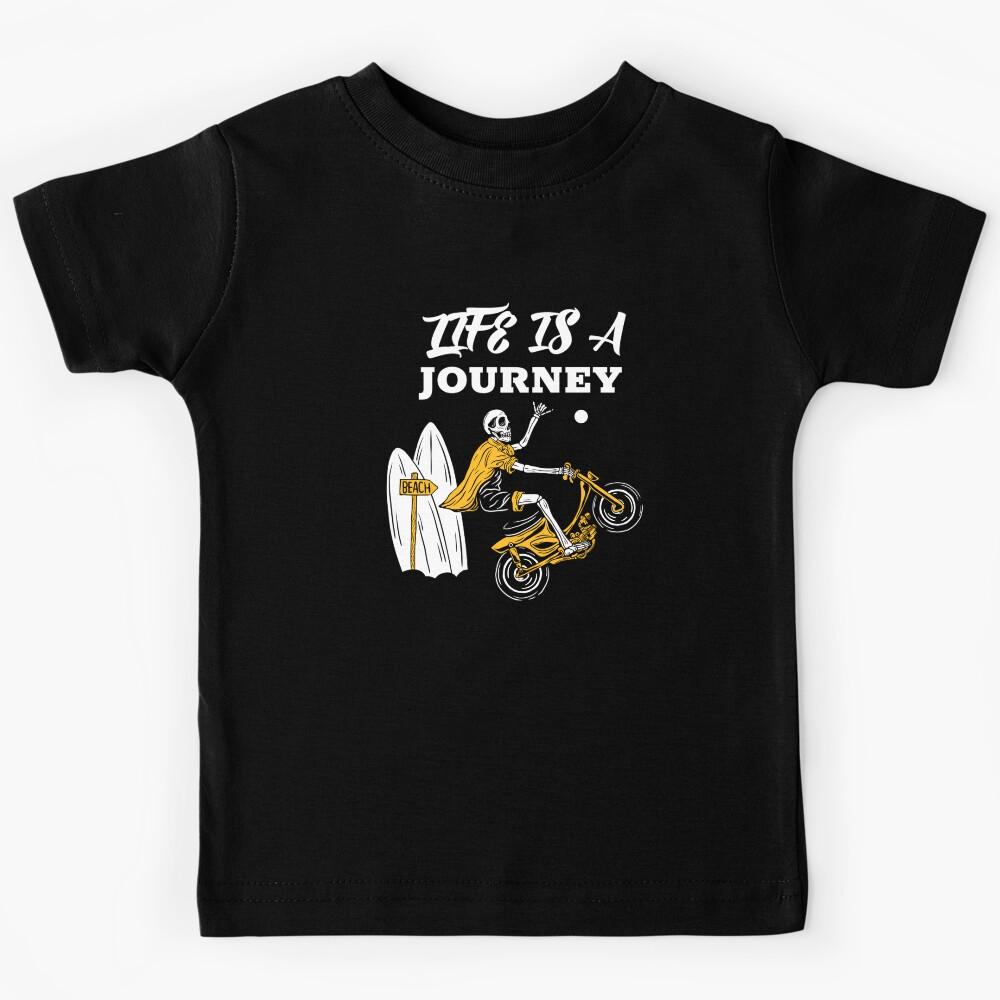 Life is a Journey Inspirational Typography Quote Kids T-Shirt 100