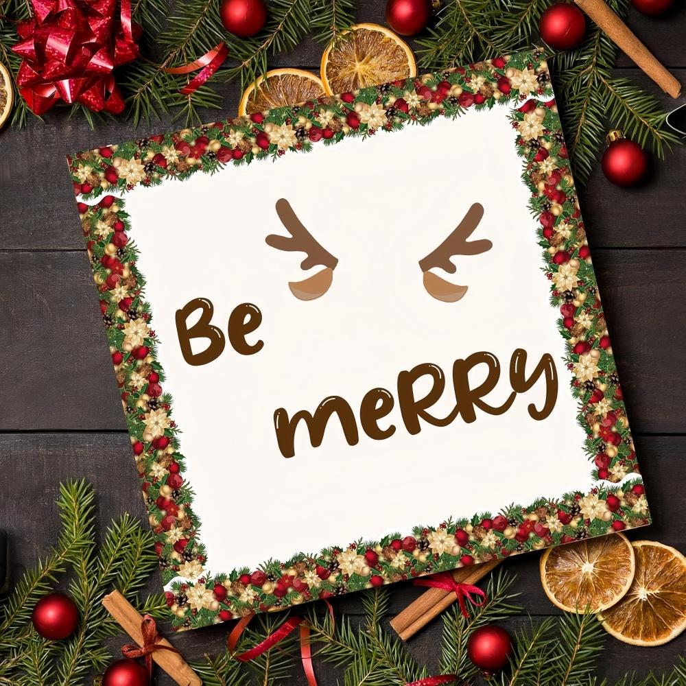 18M Christmas Decoration Border Stickers Holiday Christmas Atmosphere Creative Window Home Decoration Christmas Gift Wrapping