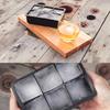1Pcs Ice Cube Trays Large Size Flexible 6 Cavity Ice Cube Square Molds with Lid for Whiskey and Cocktails Keep Drinks Chilled