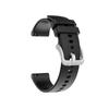 22mm Unisex Silicone Replacement Watch Strap with Quick Release Spring   Silver Buckle Compatible with Watch, Black