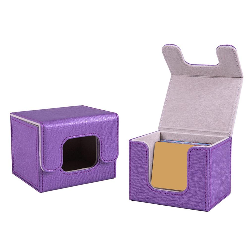 Collectible Game Trading Card Deck Box PU Leather Storage Holder New Card Carrying Organiser