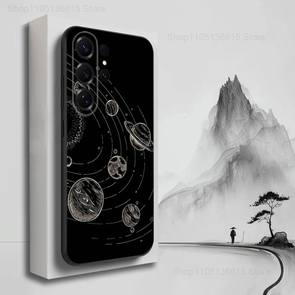 Twelve Constellations Art Case For Samsung S22,S25,S24,S23,Ultra,FE,S20,S10,Plus,S21,S9,Lite,Soft Silicone Black