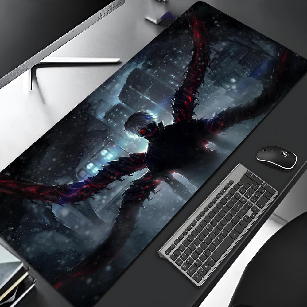 

Tokyo Ghoul Mouse Pad Edge Big Gaming Locking Diy Printing Computer Gamer Large Rubber Art Mousepad Laptop Desk Mat 600x300x2mm