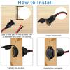 Xiatiaosann 2pcs Cigarette Lighter Socket - O-Ring Terminal Cable 14AWG /24V Fixed Screw Car