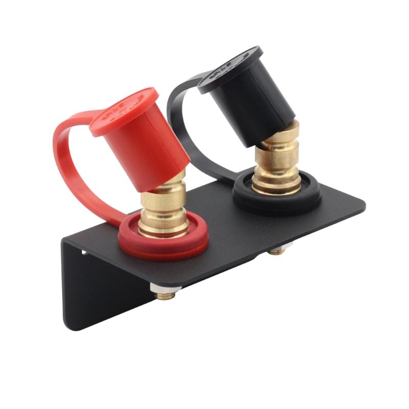 Battery Jump Post Starter for Lawn Mowers ATV Boats High Voltage Battery Jump Post Set with Mounting Bracket & Cover