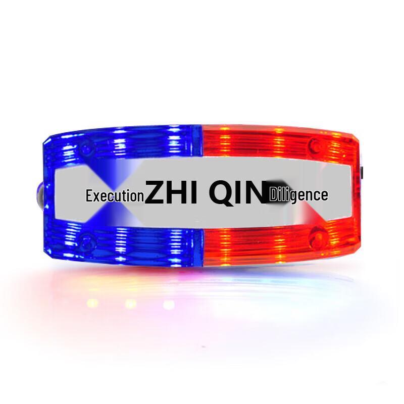 LED Red Blue Flashing Shoulder Warning Light