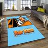The Adventures of Tintins Design Area Rug Personalized Name- Non-Slip, Soft & Cozy Floor Mat for Living Room, Office - Indoor/Outdoor Carpet