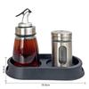 Commercial Seasoning and Vinegar Bottle Storage Set