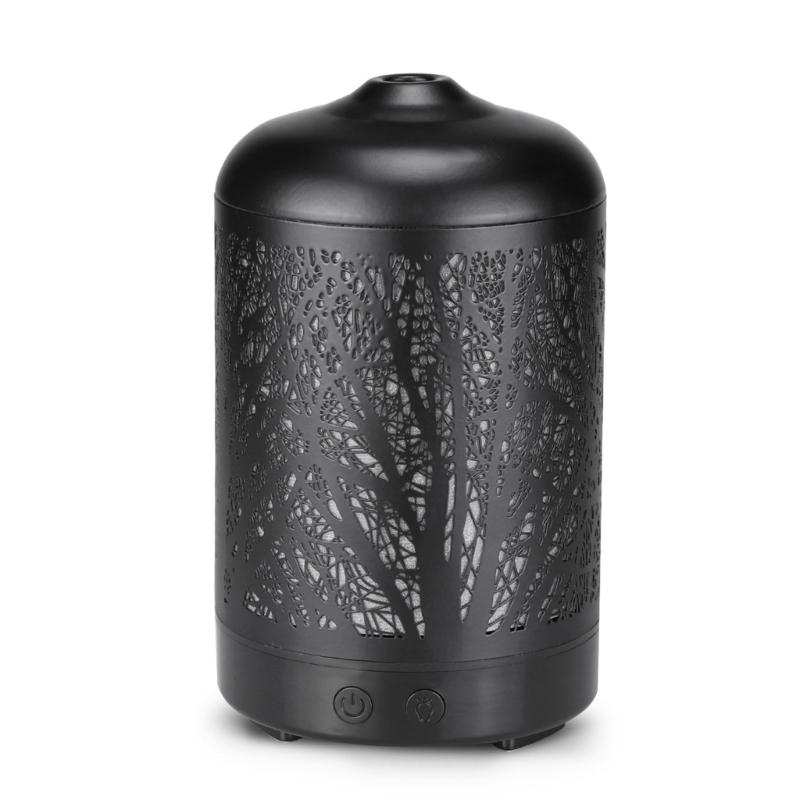 

Диффузор масла 20 куб.см. Ультразвуковой прохладный диффузор тумана с безводным автоматическим отключением, 7 цветов Black