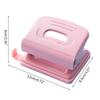 Dual-Hole Puncher Non-slip Handle Portable Hole Punch Tool Effortless Punching 20 Sheets Capacity for DIY Binder Albums