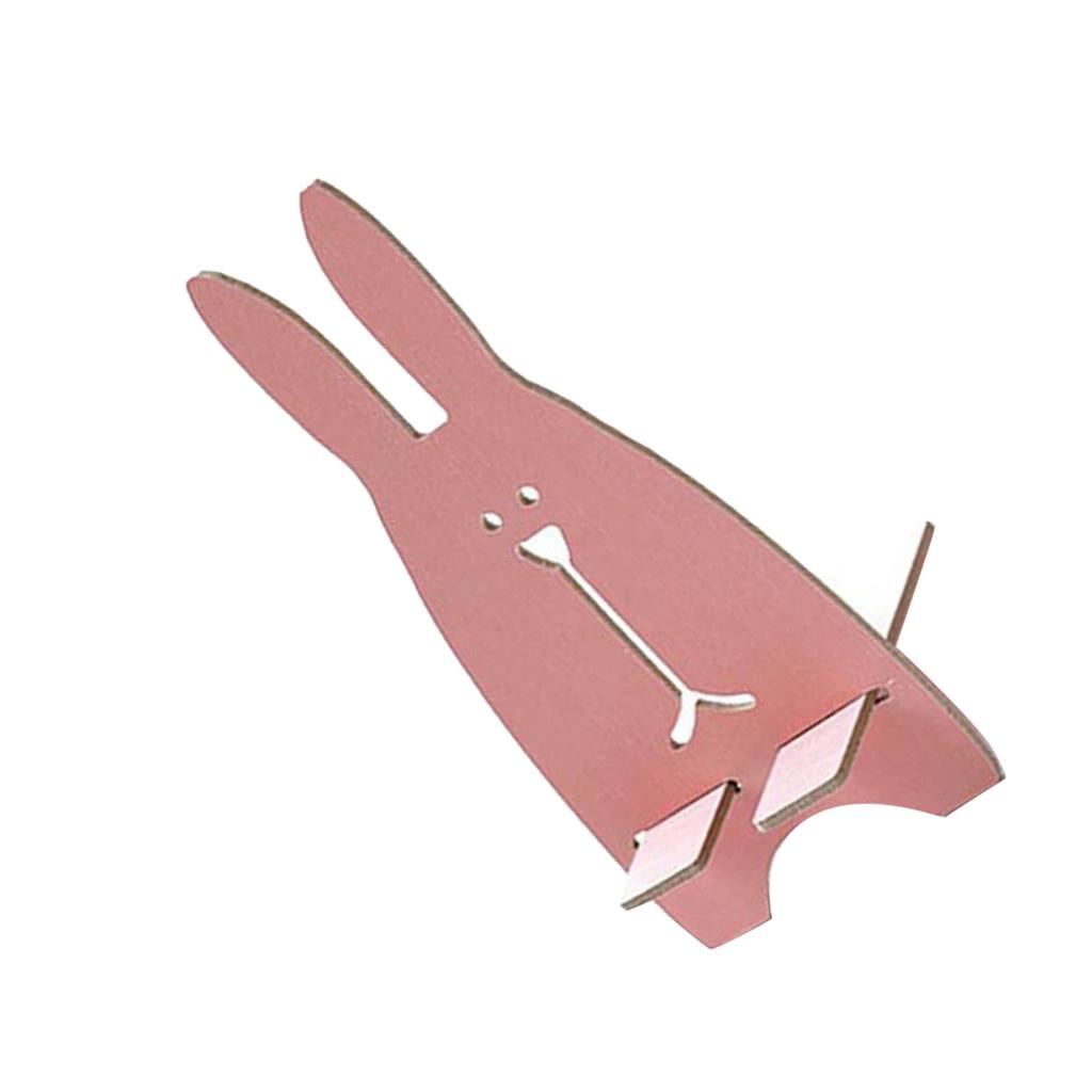 Original DIY Wooden Mobile Phone Stand Lovely Rabbit Cell Phone Holder