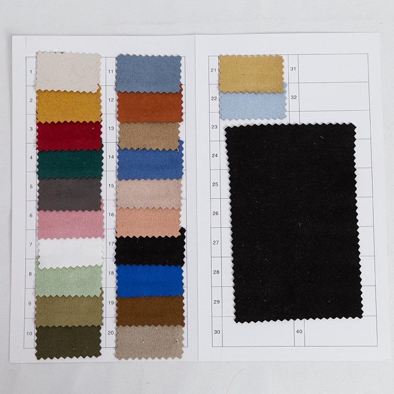 High-grade Brushed Suede Fabric By The Meter for Clothes Coats Jackets Sewing Winter Micro Elastic Plain Soft Cloth Smooth Drape