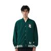 Li Ning Badfive Series Letter Print Solid Color Baseball Jacket Men Jackets Green AJDT045-1