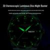 Hot-Selling Men's Quartz Waterproof Luminous Steel Band Wristwatch
