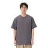 Maison Kitsune SS24 Fox Head Patch Loose Short Sleeve T-Shirt Men Tops Dark-Gray LM00107KJ0119-H170