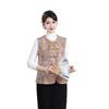 2026 Chinese Style Vest for Moms - Women's Round Neck Print, Versatile Shawl for Spring/Autumn