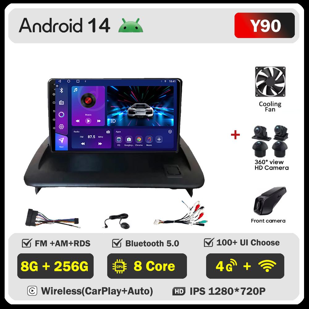 For VOLVO C30 S40 C70 2006 - 2012 Android 14 Car Radio Player GPS Navigation Touch Screen Smart Car Systems Mirror Link 5G Wifi