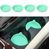 2Pcs Car Coasters Silicone Drink Cup Holder Protector with Handle Design Easy To Clean Car Water Coaster