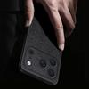 For iPhone 17 Pro Max Case Wood Texture PU Leather Coated PC TPU Phone Cover