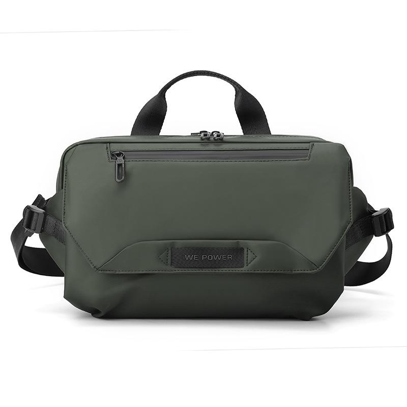 Multi-functional Portable Men's Shoulder Bag Waterproof Outdoor Sports Chest Bag Travel Waist Pack Crossbody Sling Bag