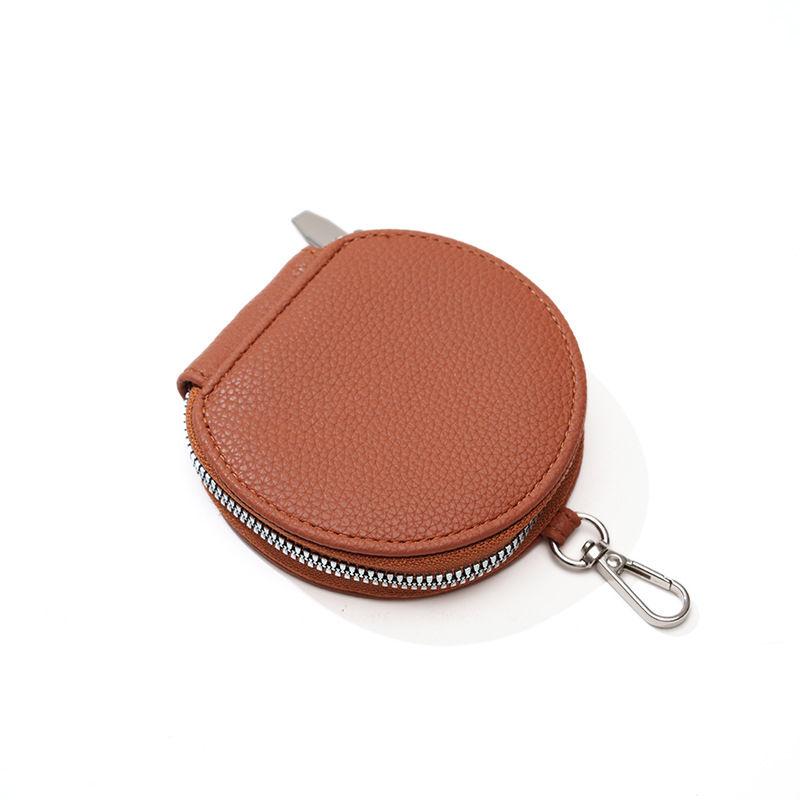 Fashion Mini Purse for Women Classic Round Zipper Purses Key Chain Rings Wallets Bags GZW