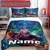 3pcs Duvet Cover Set (1*Duvet Cover + 2*Pillowcase, Without Core), Custom Name Final Fantasy Pattern Bedding Set, Home Bedroom Decor Gift