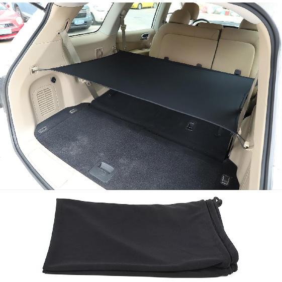 Rear Trunk Security Cargo Luggage Shade Cover Compatible with Nissan Pathfinder 2013-2018, Rear Cargo Cover Rear Trunk Security Shade Luggage Cover чёрный