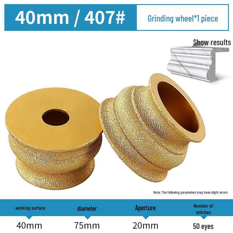 Stone Edge Grinding Wheel for French Edge Granite & Marble Tile - Trimming, Rounding, and Grooving with Angle Grinder