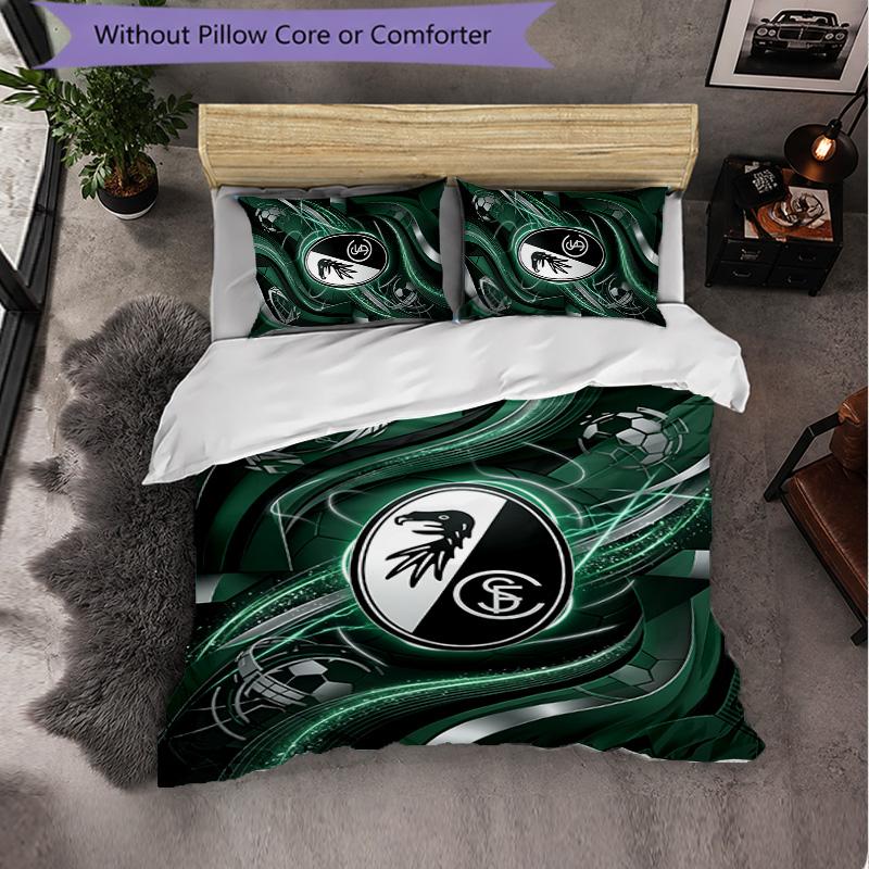 SC Freiburg FC Themed Bedding 3Pcs Duvet Cover Set Decorative Bed Linen For Teen Room Home Decoration