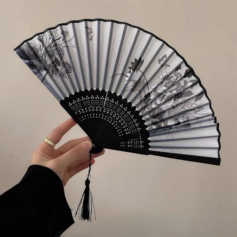 Silk Folding Hand Fan High Quality Japanese Decorative Fan Vintage Silk Folding Fan Smooth For Birthdays Travel Dance