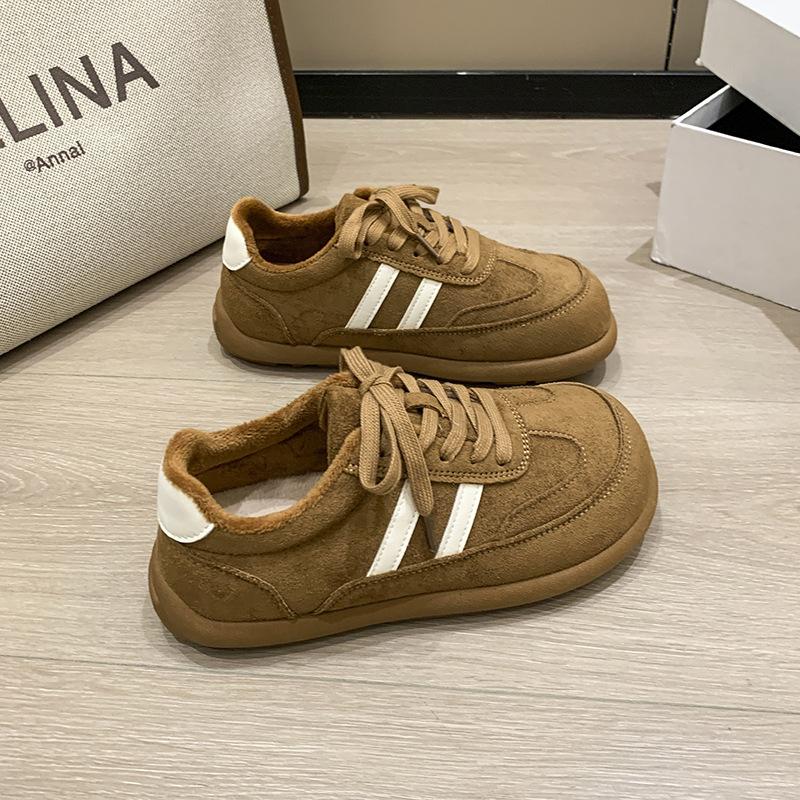 Inner Height Increase German Training Shoes Women's Autumn 2025 New Color Matching Forrest Gump Shoes Sports Lace-up Red Casual Shoes Women's Shoes