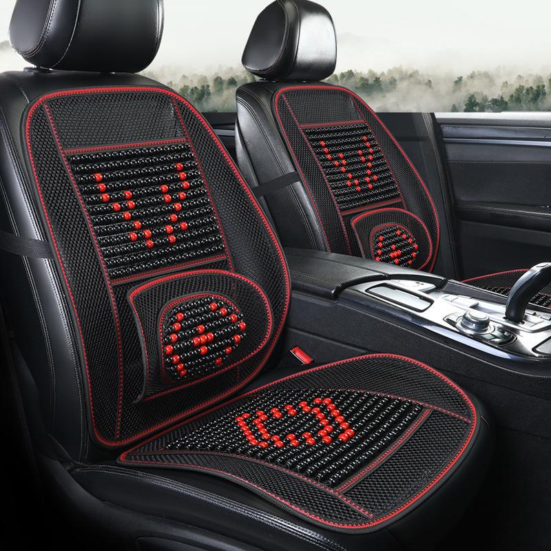 Universal Ventilated Wooden Bead Car Seat Cushion for All Seasons