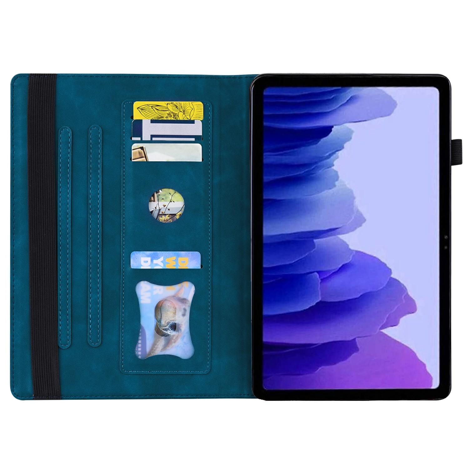 

For Xiaomi Pad 7 Case PU Leather Protective Folio Tablet Cover with Card Holder Blue