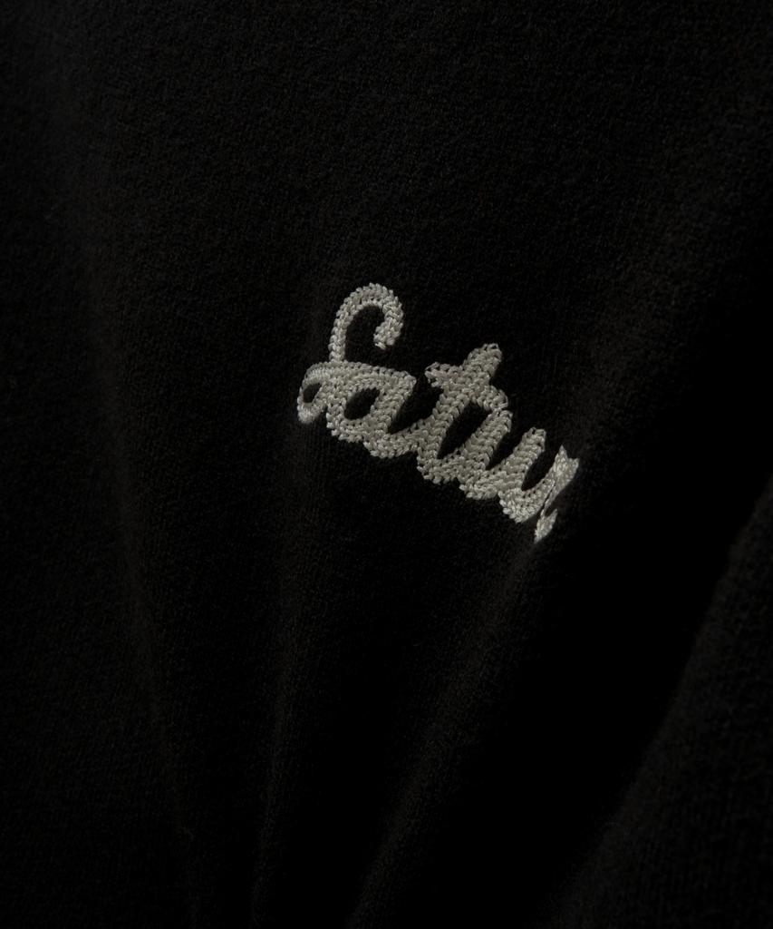 Seteo (W) Outline Basic Crew Neck Knit Black