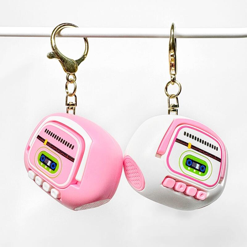 Recorder Keychain Up To 1 Minute Retro Cassette Tape