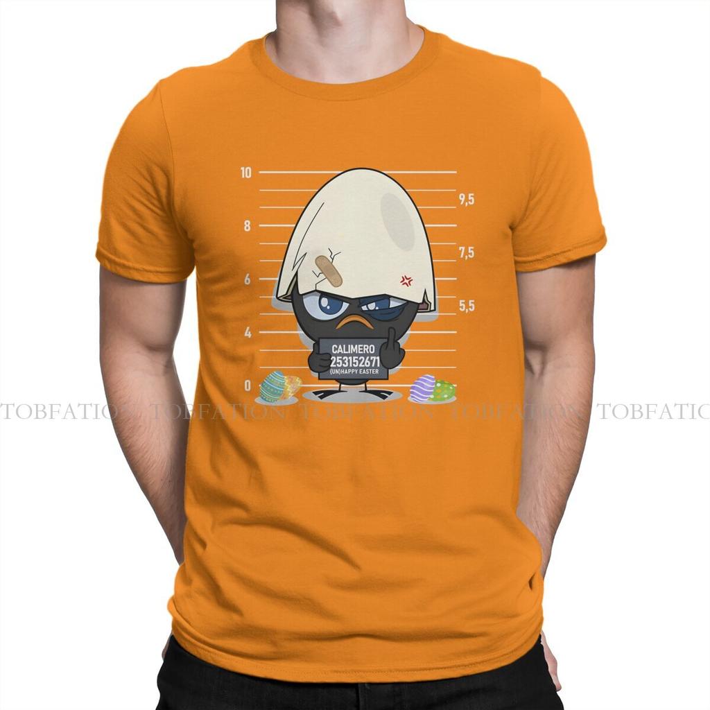 Criminal Mans TShirt Calimero Cartoon Animation O Neck Short Sleeve 100 Cotton T Shirt Funny Top Quality Birthday Gifts