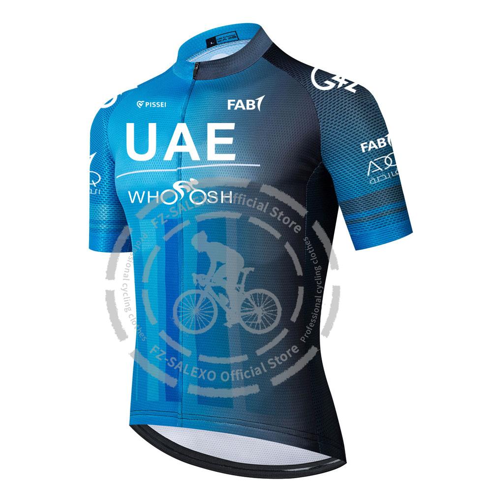 Uae Cycling Jersey Men Triathlon Bike Set Short Sleeve Quick Dry MTB Maillot Ropa Ciclismo Hombre Summer Bicycle Clothing