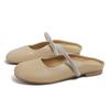 2025 spring and summer new heelless lazy Internet celebrities fairy wind bag head half slippers women wear muller women single shoes